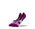 Women's Purple Checkered No Show Socks