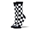 Women's Black & White Square Socks