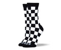 Women's Fun Black & White Square Socks