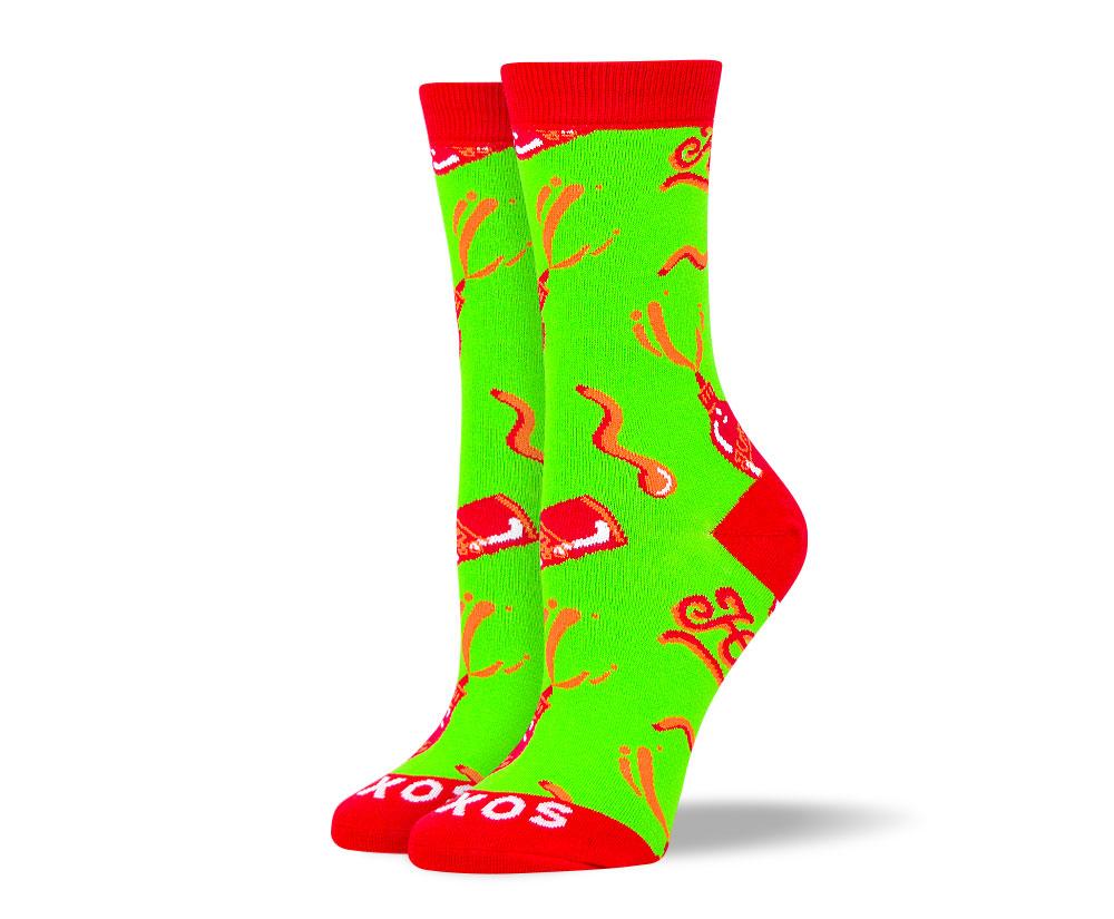 Crazy Green Hot Sauce Socks