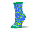Women's Crazy Blue Weed Socks