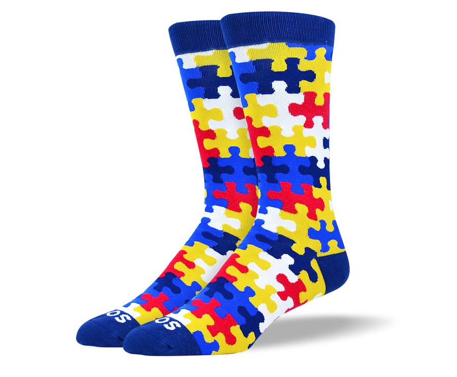 Men's & Women's Fun Puzzle Sock Bundle - 6 Pair