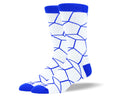 Men's Blue & White Pentagon Socks