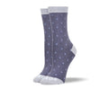 Women's Crazy Grey Small Polka Dots Socks