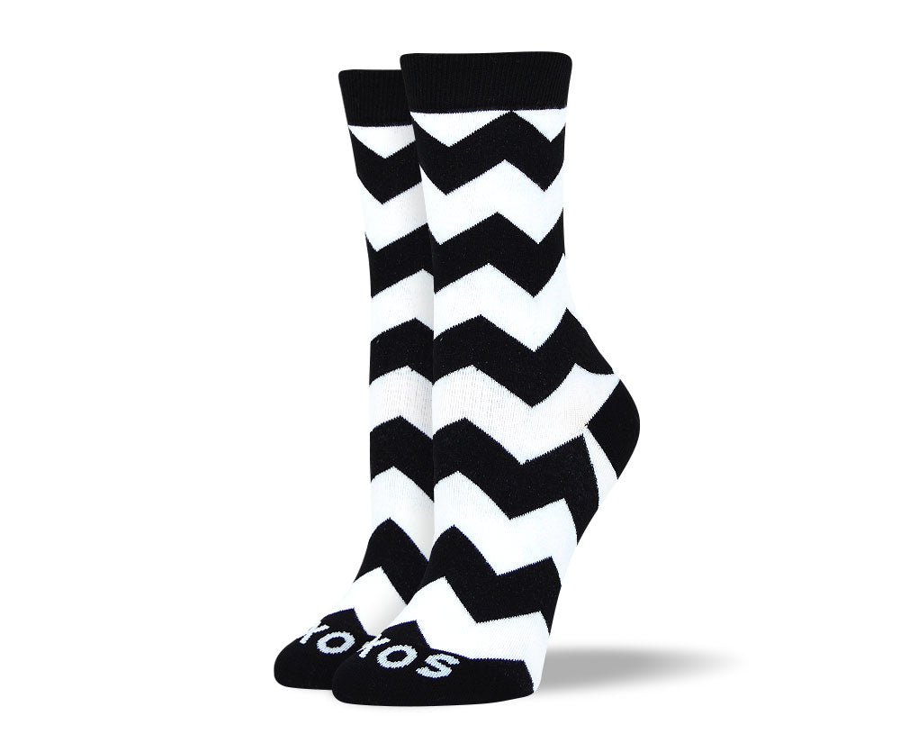 Women's Cool Black & White Sock Bundle - 4 Pair