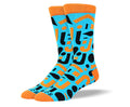Men's Blue Cool Shape Socks