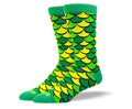 Men's Crazy Green Scales Socks