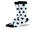 Men's Bold White & Black Big Dots Socks