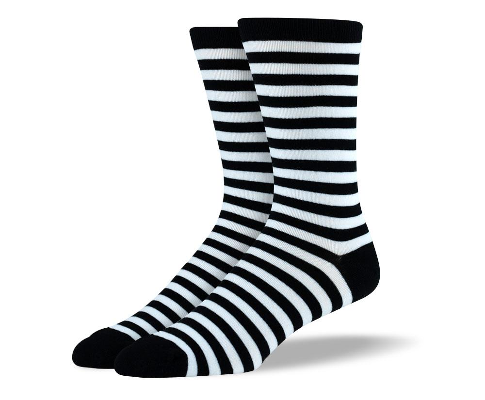 Men's Cool Black & White Sock Bundle - 5 Pair