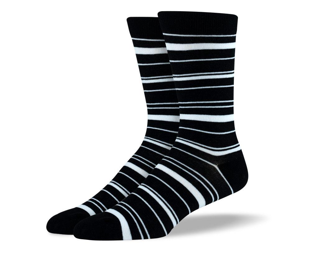 Men's Cool Black & White Sock Bundle - 5 Pair