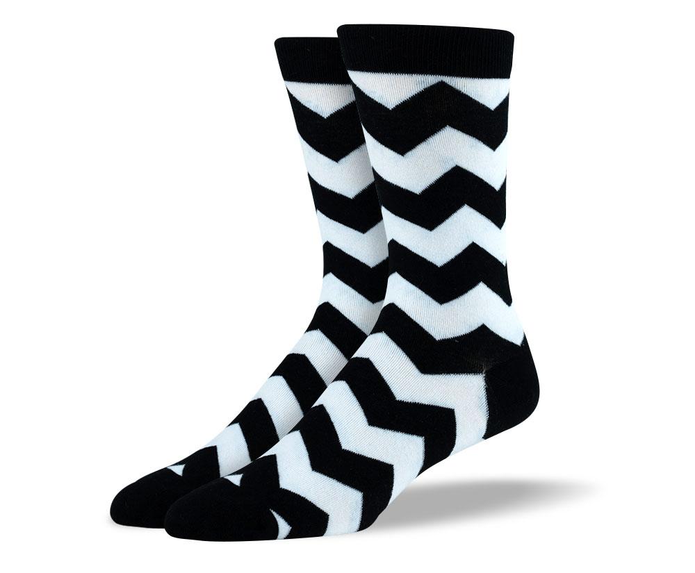 Men's Cool Black & White Sock Bundle - 5 Pair