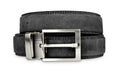 Mens Grey Suede Belt