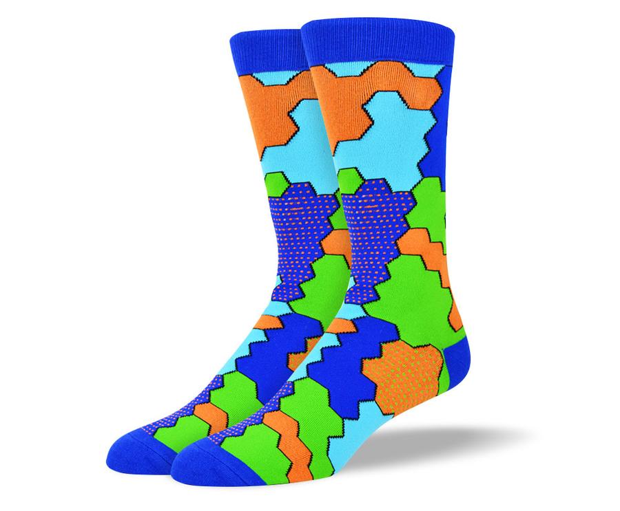 Men's Fun Puzzle Sock Bundle - 7 Pair