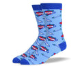Men's Blue Love Heart Socks