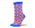 Women's Blue Designer Star Socks