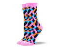 Women's Unique Pink Shape Socks