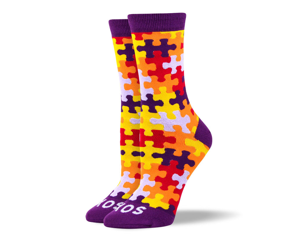 Men's & Women's Fun Puzzle Sock Bundle - 6 Pair
