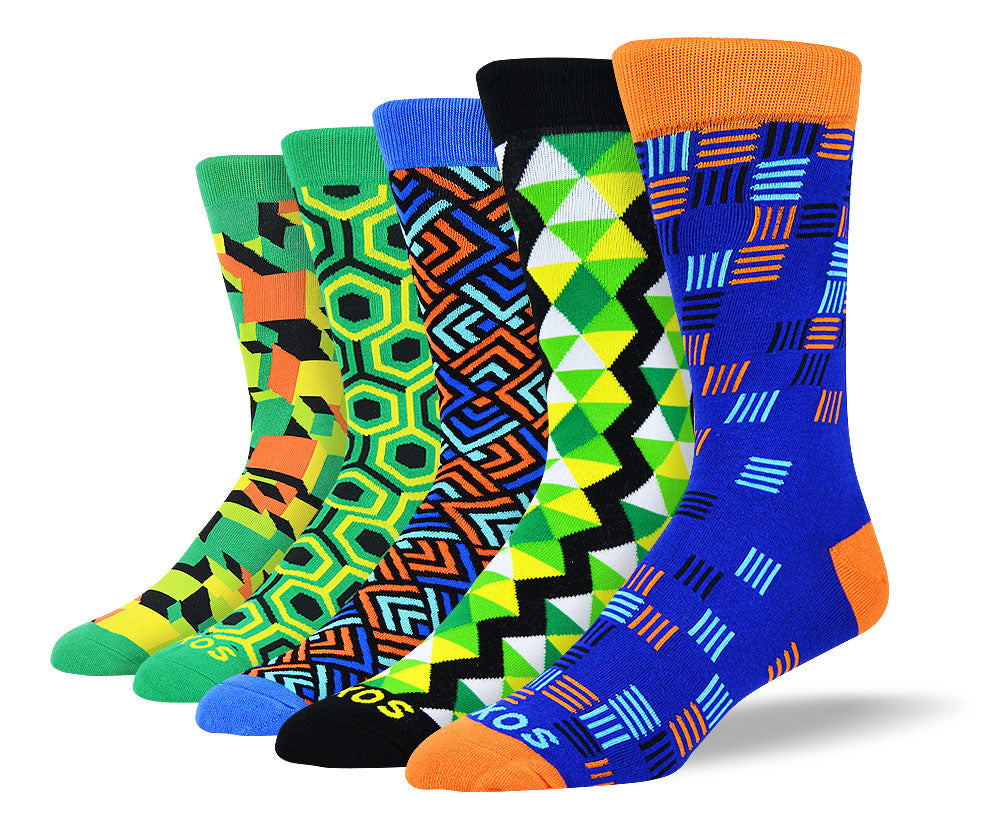 Men's Colorful Dress Sock Bundle