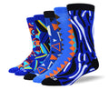 Men's Funny Blue Sock Bundle