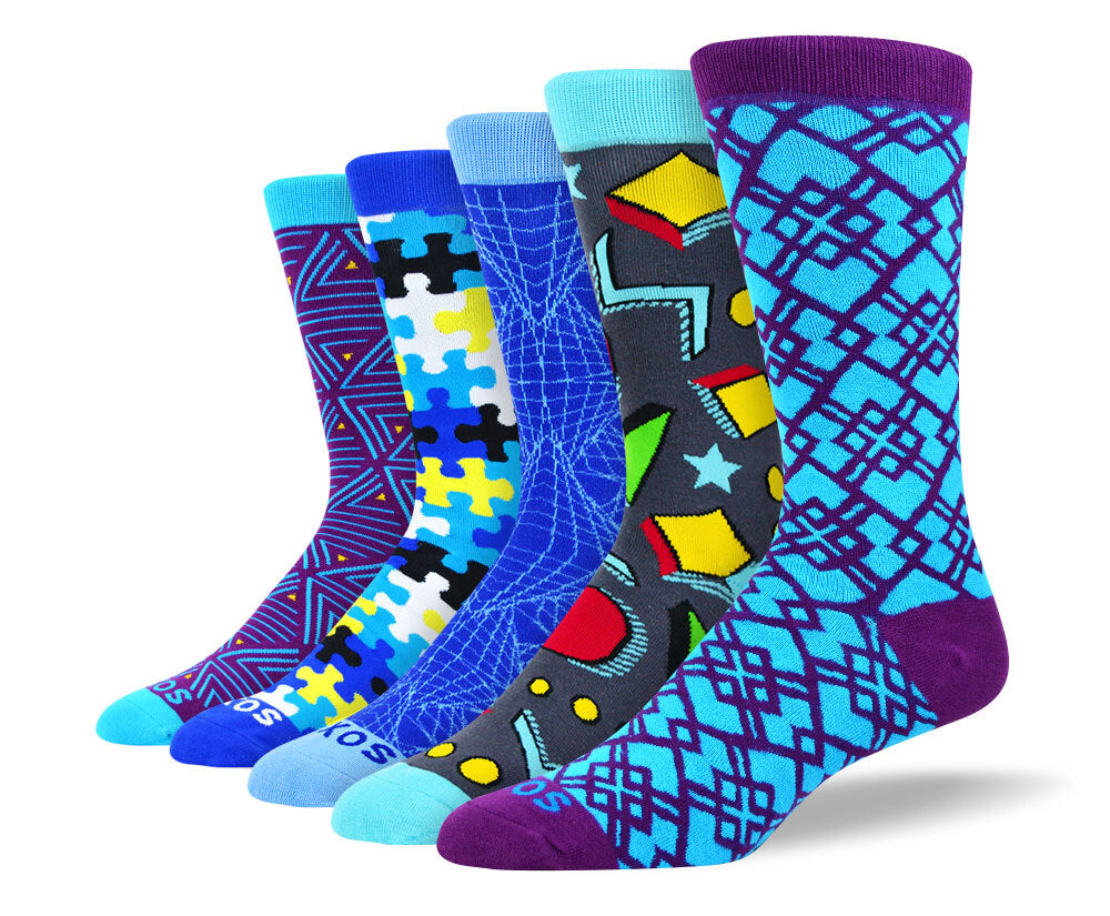 Men's Cool Blue Sock Bundle