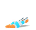 Men's Large Blue Stripes No Show Socks