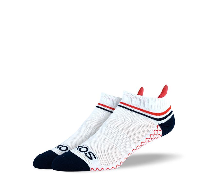 Women's White Athletic Ankle Socks Bundle