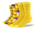 Men's Yellow Mix Stripe Sock Bundle